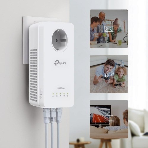 Powerline adapter Wi‑Fi - TP-Link AV1300 kit (dual-band)