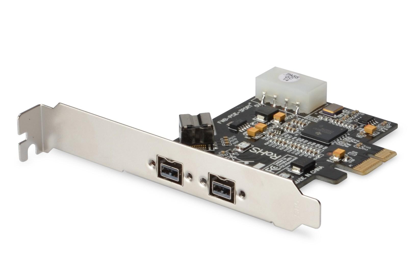 FireWire 800 PCIe kort - DIGITUS (1394b) billede