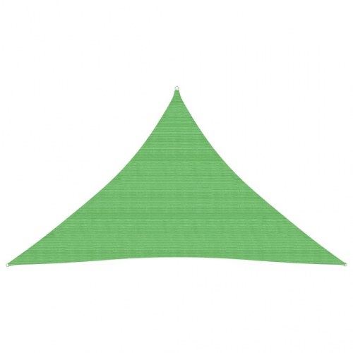 Solsejl trekant 5×5×6 m - HDPE 160 g/m², lysegrøn