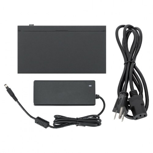 Netværksswitch gigabit 5-port PoE passthrough – Intellinet, drevet via PoE eller AC, 68 W