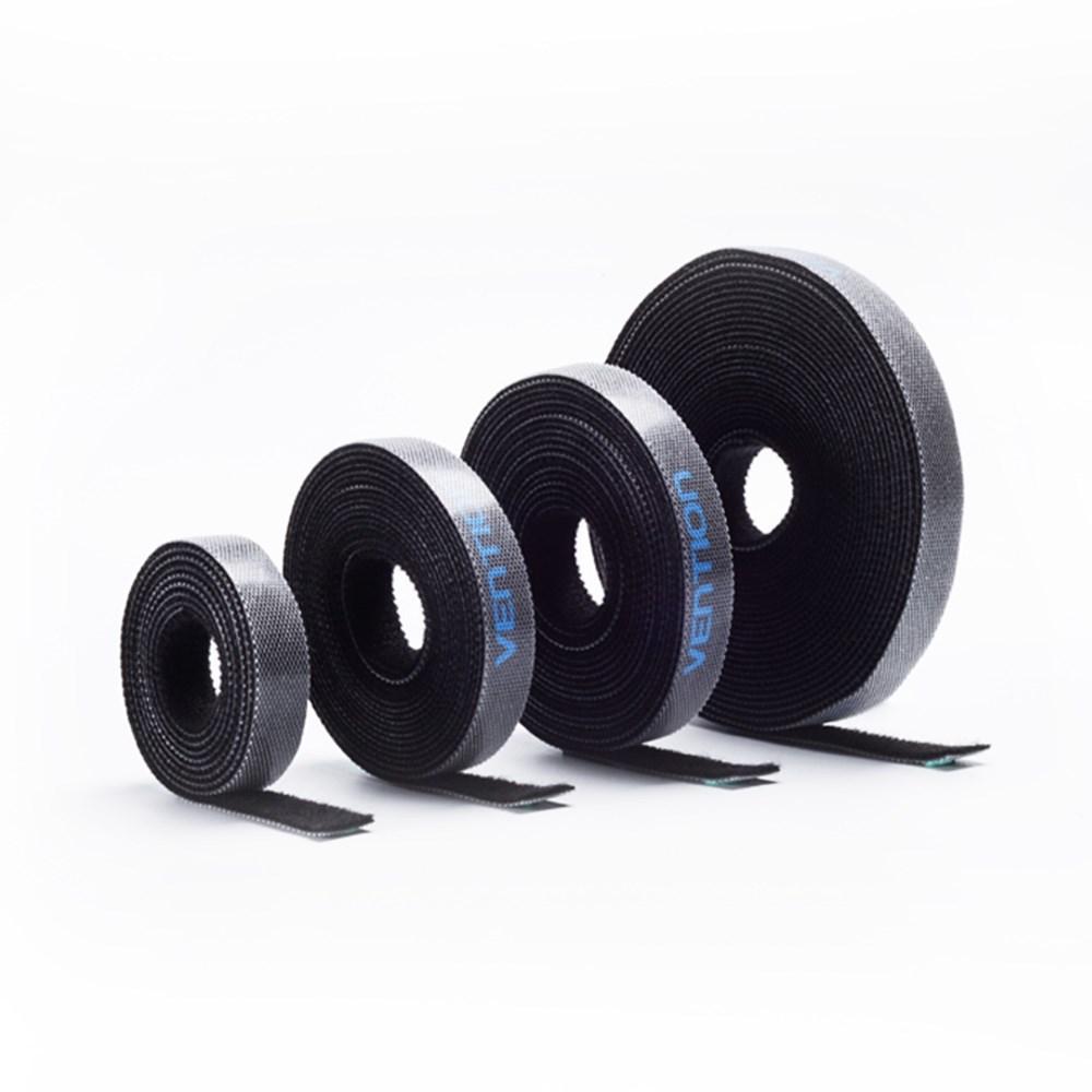 Kabelbindebånd velcro 5 m - Vention, sort 11 mm billede