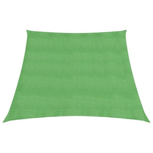 Solsejl i HDPE 3/4 × 2 m - lysegrøn trapez, 160 g/m²