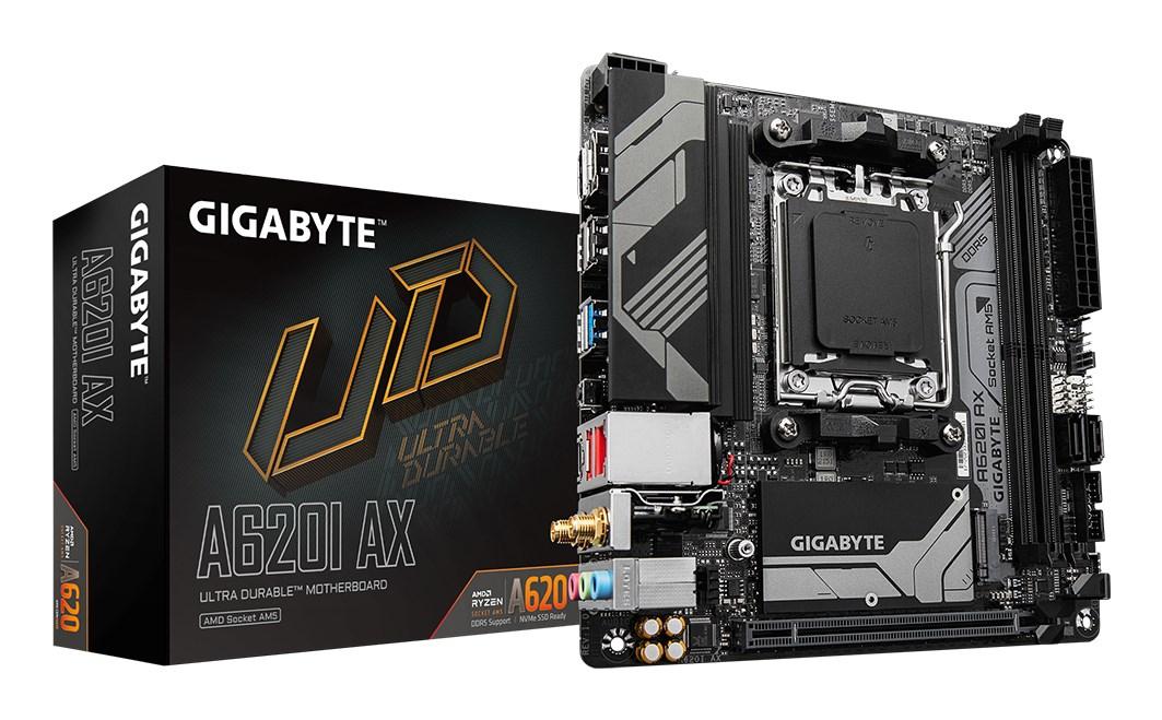 Bundkort mini-ITX Gigabyte A620I AX - AM5, DDR5, Wi‑Fi 6E billede