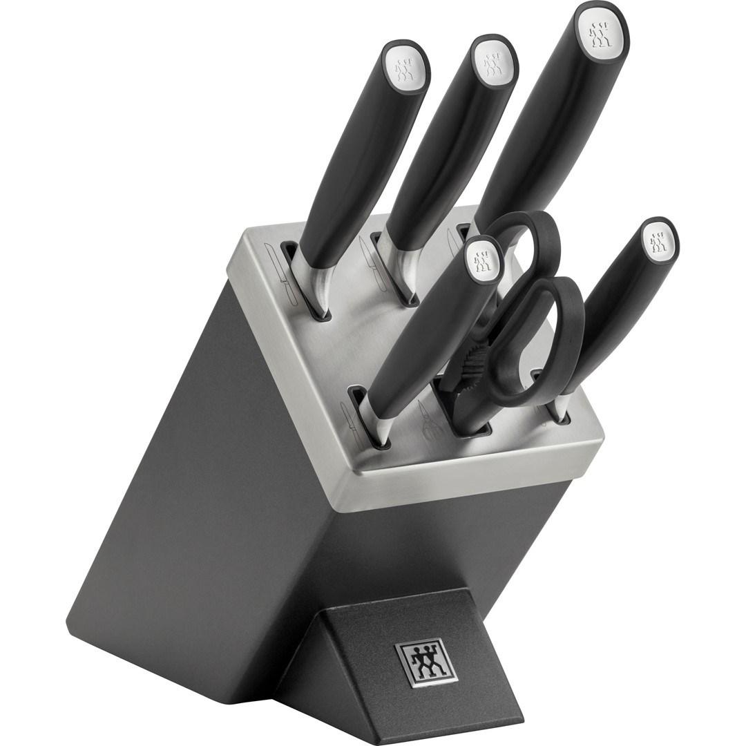 ZWILLING 33780-500-0, Knivsæt, Rustfrit stål, Plast, Grå, Sort, 2,87 kg