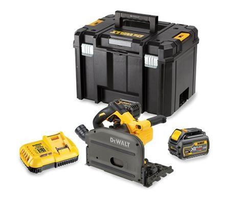 Rundsav på skinne 54 V – DeWALT DCS520T2 XR FLEXVOLT, 2x 6,0 Ah, TSTAK (sort/gul)