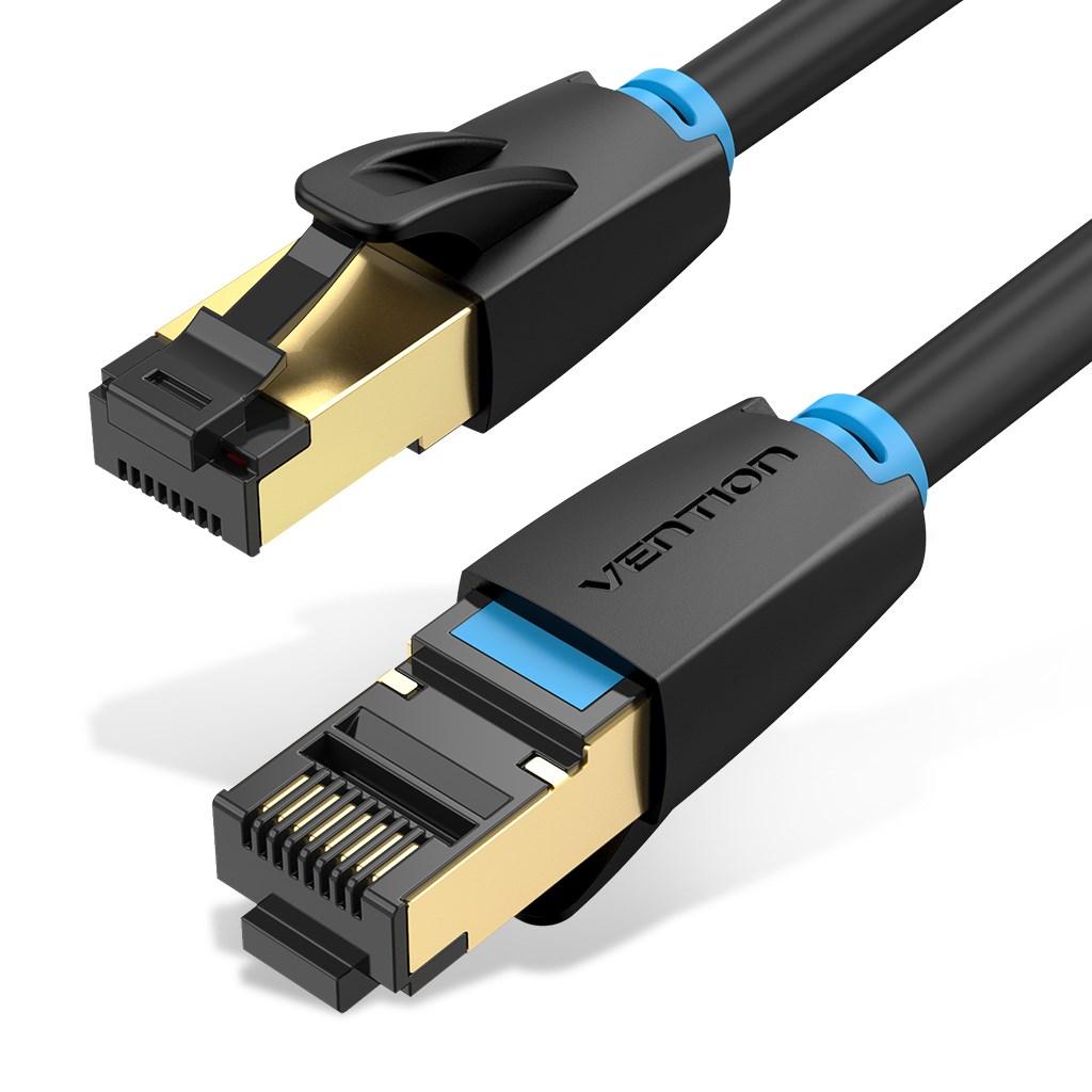 Netværkskabel Cat8 S/FTP 3 m - Vention, sort
