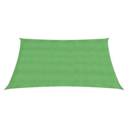 Solsejl HDPE 4/5 × 3 m - lysegrøn trapez, 160 g/m²