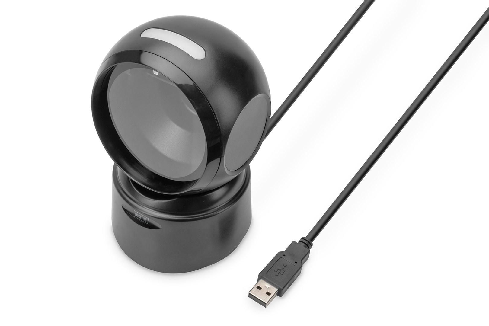 Stregkodescanner 2D desktop USB - DIGITUS