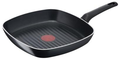 Tefal B55640, Firkant, Bradepande, Titanium, Aluminium, Thermo-Spot, Keramisk, Gas, Halogen
