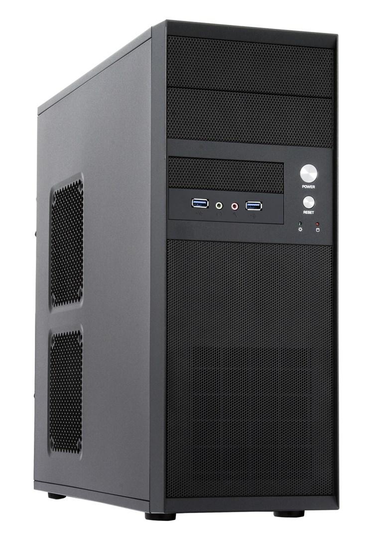PC kabinet Chieftec Midi-Tower – sort (CQ-01B-U3-OP) billede