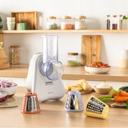 Elektrisk grøntsagssnitter Tefal Fresh Express DN853BE0 – 150 W, 3 tromler