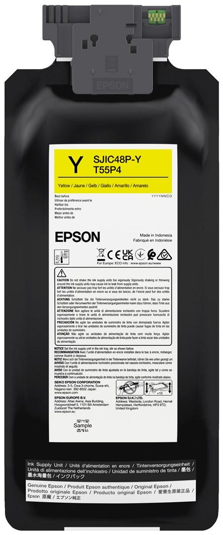Blækpatron gul – Epson SJIC48P-Y, original, 480 ml billede