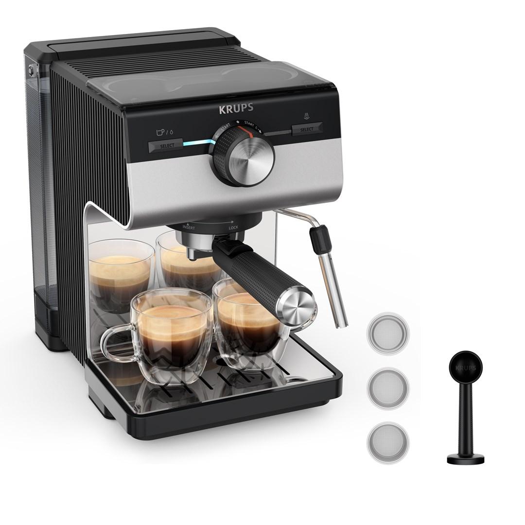 Espressomaskine Krups Authentic+ XP384E10, semi-automatisk, 2 l billede