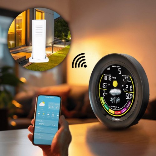 Vejrstation med app - Blaupunkt WS35BK, sort