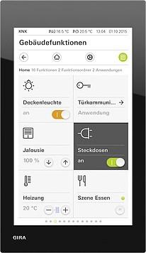 Video dÃ¸rtelefon med 6" touchskÃ¦rm â GIRA 206905, sort