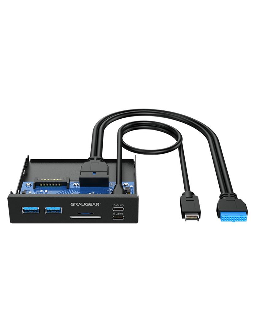 USB frontpanel med kortlÃ¦ser â GRAUGEAR Multi Front Panel
