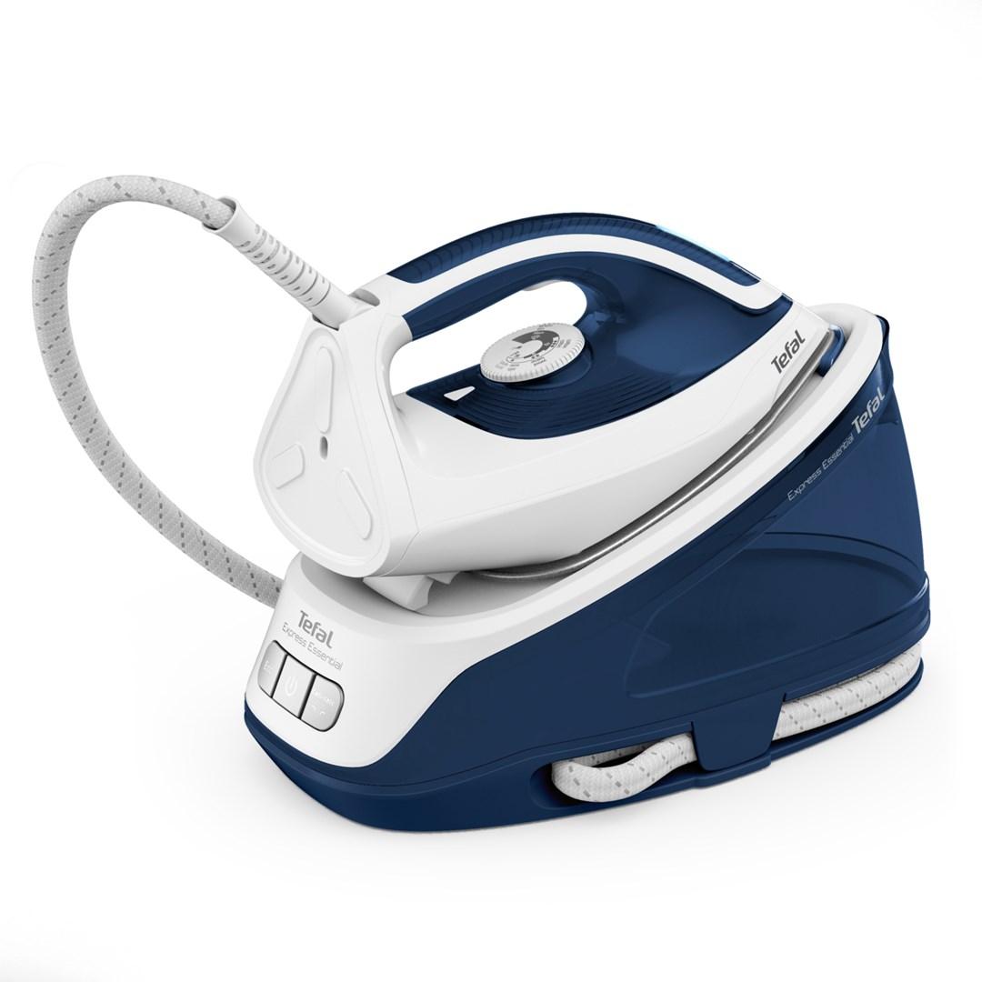 Dampstation Tefal Express Essential SV6116 - 2.200 W, 1,4 l, blå/hvid billede