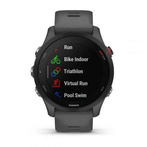 Smartwatch Garmin Forerunner 255 - grå, 46 mm, 1,3"