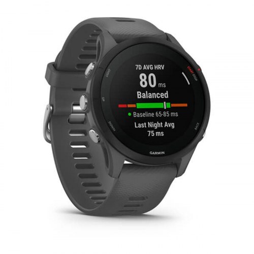 Smartwatch Garmin Forerunner 255 - grå, 46 mm, 1,3"