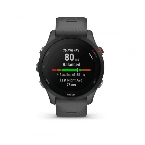 Smartwatch Garmin Forerunner 255 - grå, 46 mm, 1,3"