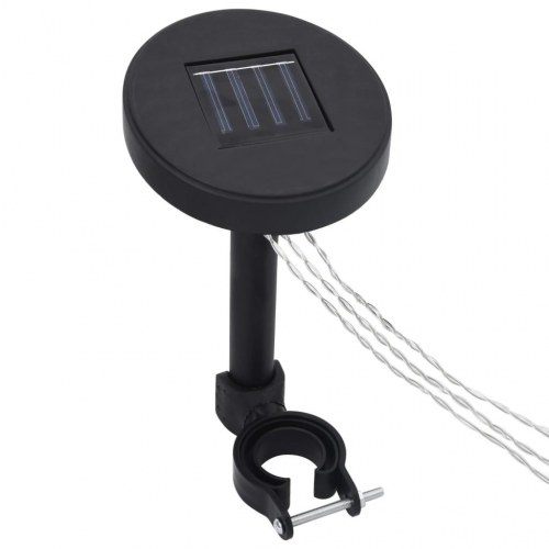 Pavillon med gardin og LED-lyskæder 4x3 m antracitgrå