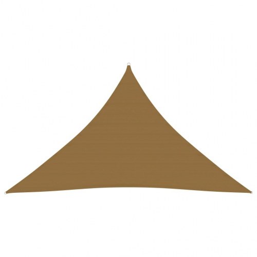 Solsejl trekant 4×4×5,8 m - HDPE 160 g/m², gråbrun