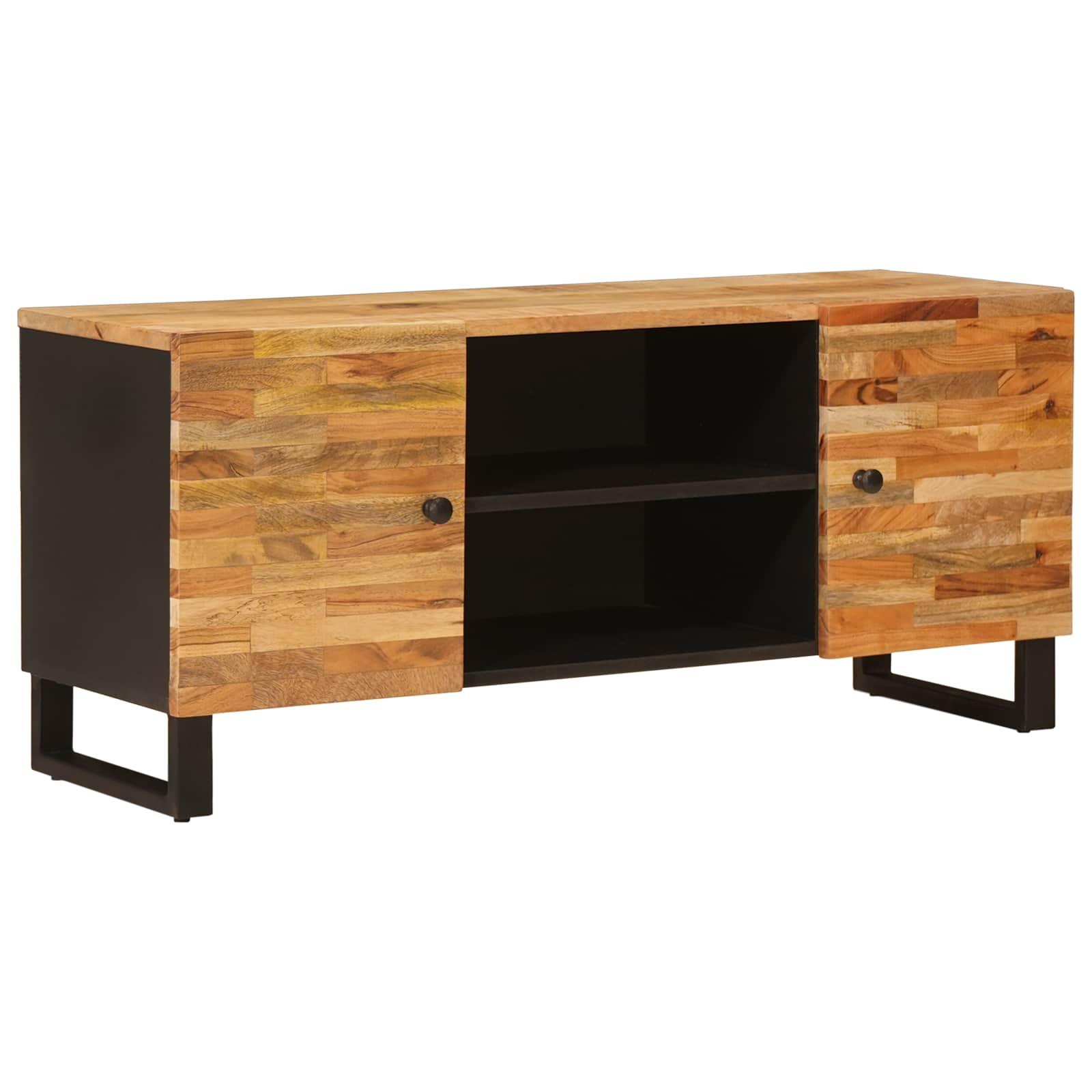 TV-skab med opbevaring Brun 105 x 33,5 x 46 cm Massivt mangotræ