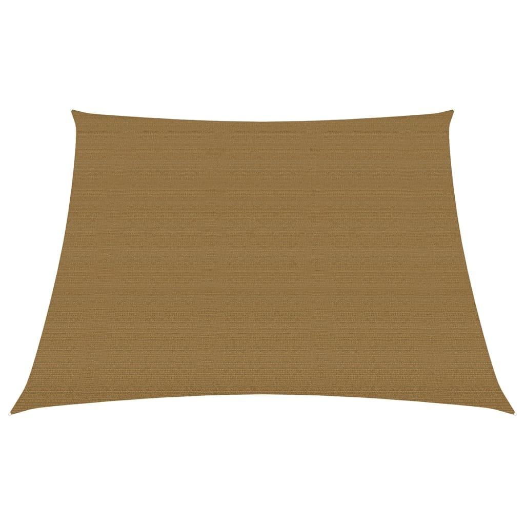Solsejl 3/4X2 Cm 160 G/M² Hdpe - Gråbrun / 3/4 x 2 m