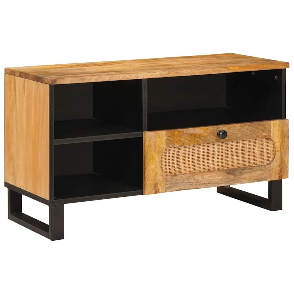 TV-skab med skuffe Brun 80 x 33,5 x 46 cm Massivt mangotræ