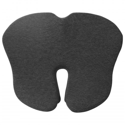Sædehynde i memoryskum mørkegrå 48 x 42 x 11,5 cm