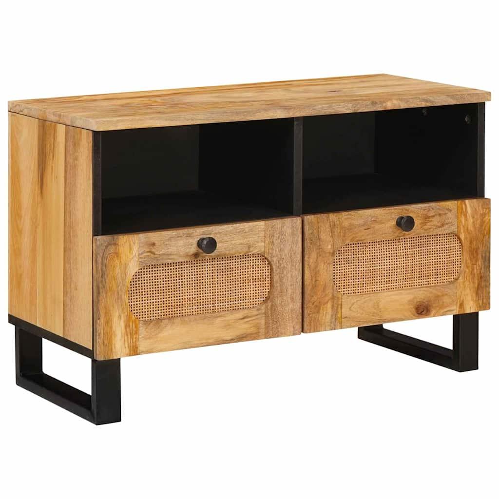 TV-skab med skuffe Brun 70 x 33,5 x 46 cm Massivt mangotræ