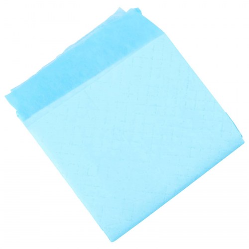 Pet træningsmåtter - 50 stk, blå/hvid, 60 × 45 cm - non‑woven, superabsorberende