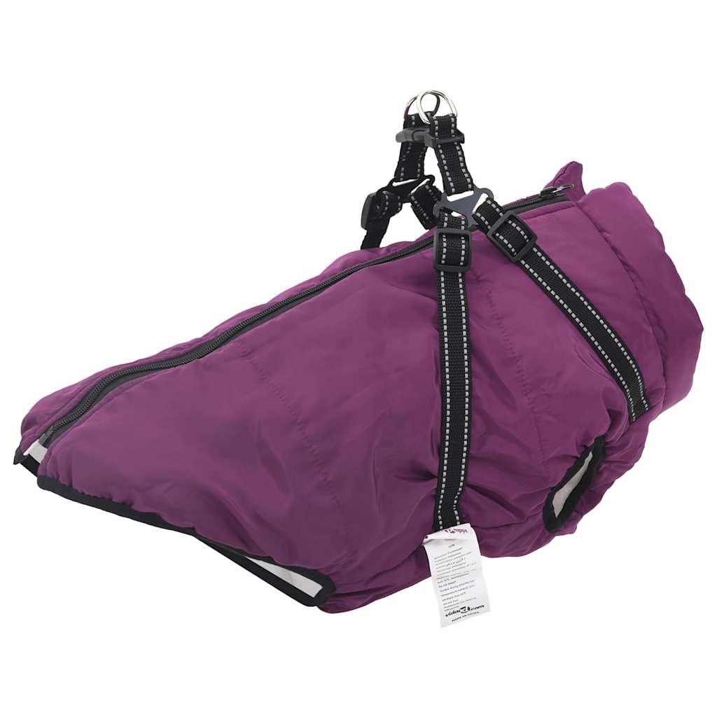 Hundejakke med sele Lilla L48 Fleece og polyester