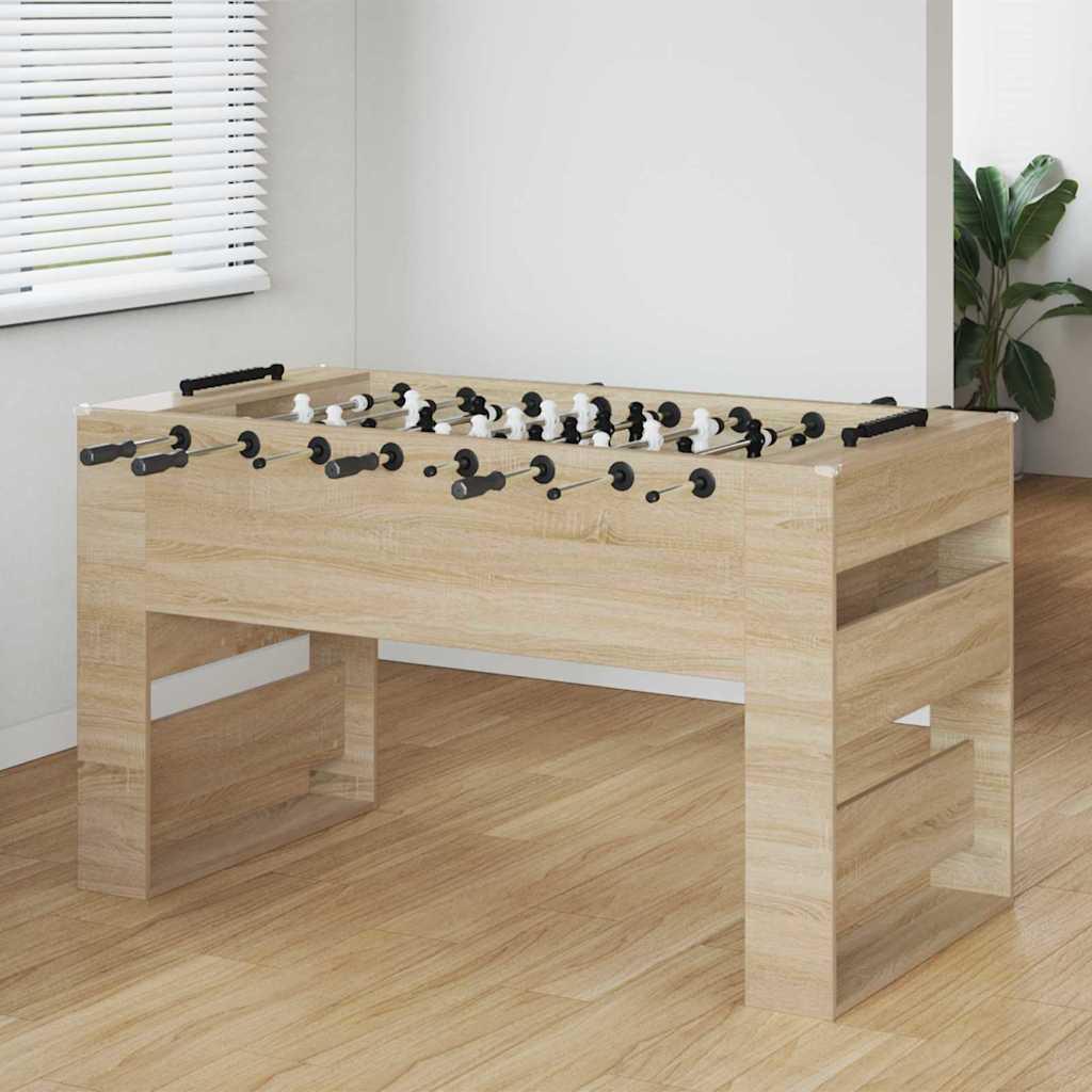 Fodboldbord 2 stk Sonoma eg 146,5 x 74 x 85 cm Konstrueret træ