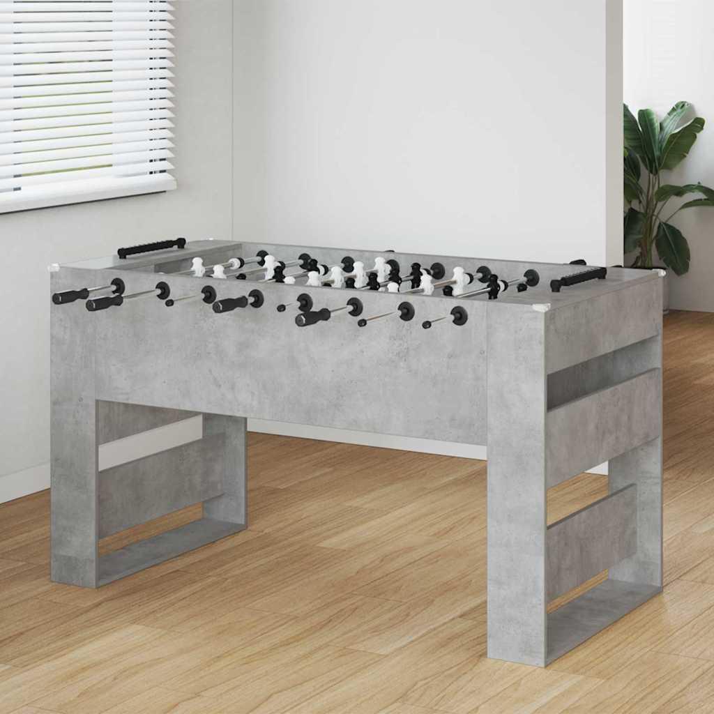 Fodboldbord 2 stk Beton Grå 146,5 x 74 x 85 cm Konstrueret træ