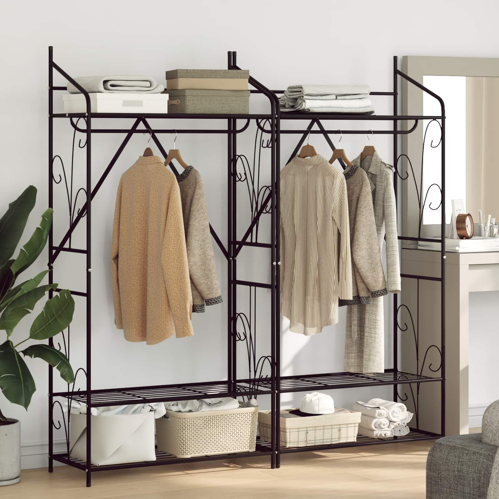 Åben Garderobe Ensfarvet