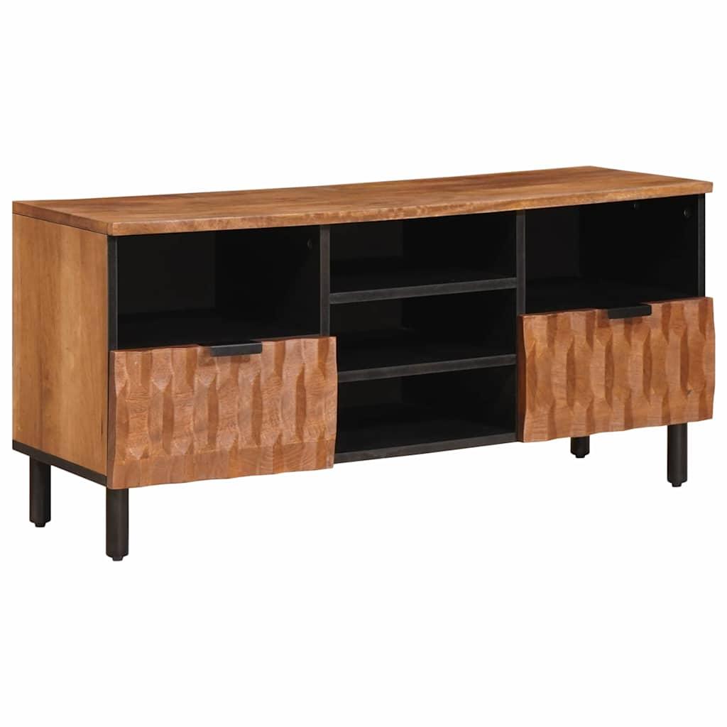 TV-skab Acacia Brun Finish 100 x 33,5 x 46 cm Massivt mangotræ
