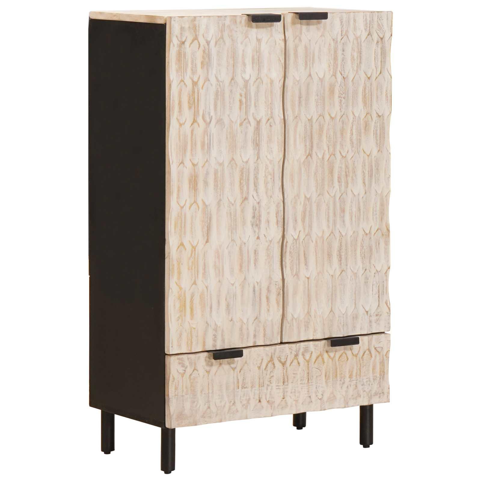 Highboard Ensfarvet Hvid Vask Finish