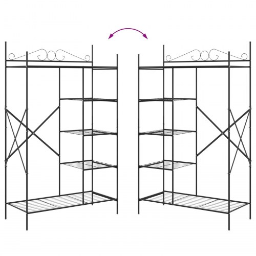 Åben Garderobe Ensfarvet