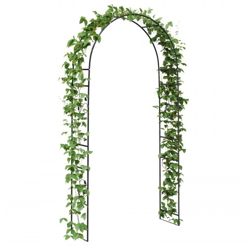 Havebue Blomstret Sort