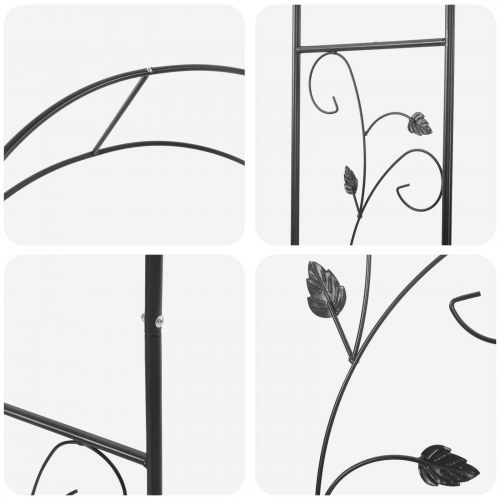 Havebue Blomstret Sort