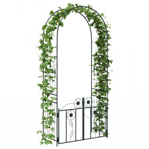 Havebue Ensfarvet Sort 102 x 50 x 218 cm