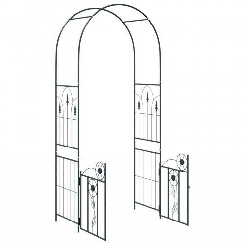 Havebue Ensfarvet Sort 102 x 50 x 218 cm