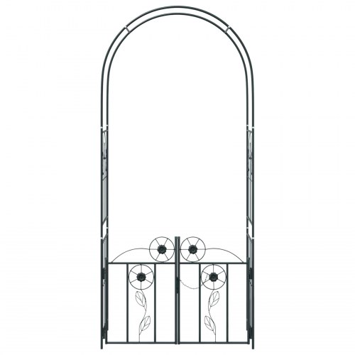 Havebue Ensfarvet Sort 102 x 50 x 218 cm