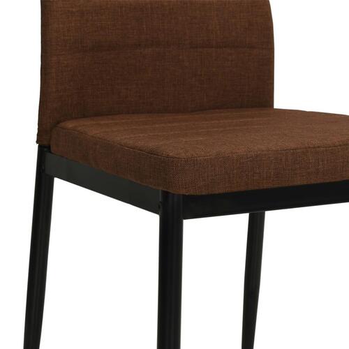 Spisebordsstole 6 stk. stof brun