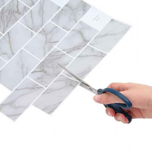 Subway flise 20 stk Hvid marmor 30,5 x 30,5 cm