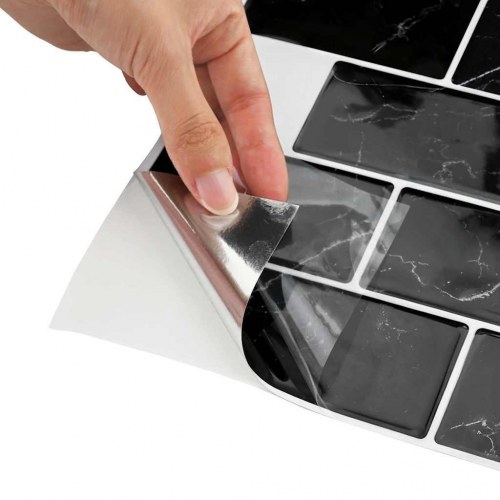 Subway flise 20 stk Sort marmor 30,5 x 30,5 cm