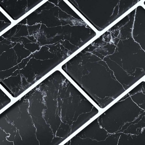 Subway flise 20 stk Sort marmor 30,5 x 30,5 cm