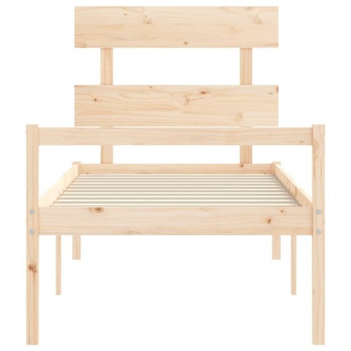 Seniorseng i massivt fyrretræ 90 x 190 cm