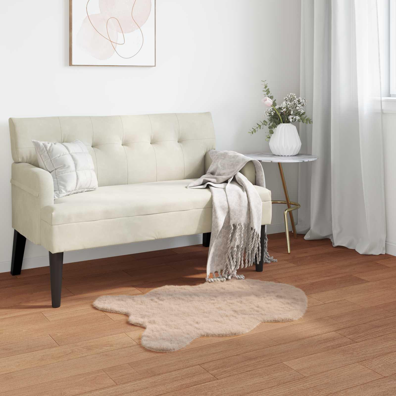 Faux Kanin Pels TÃ¦ppe Olite GrÃ¥brun 80 x 120 cm Polyester